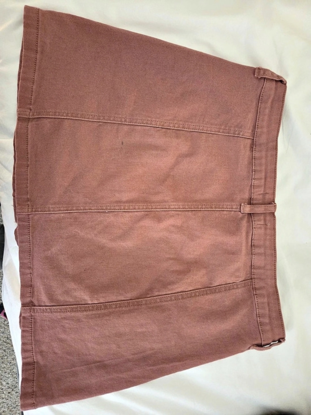 Button Front Mini Skirt - Picture 2 of 2